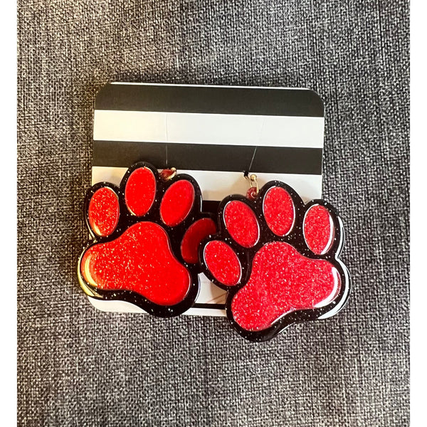BULLDOG ACRYLIC EARRINGS-Body and Sol