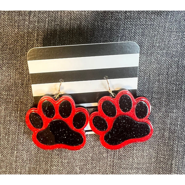 BULLDOG ACRYLIC EARRINGS-Body and Sol