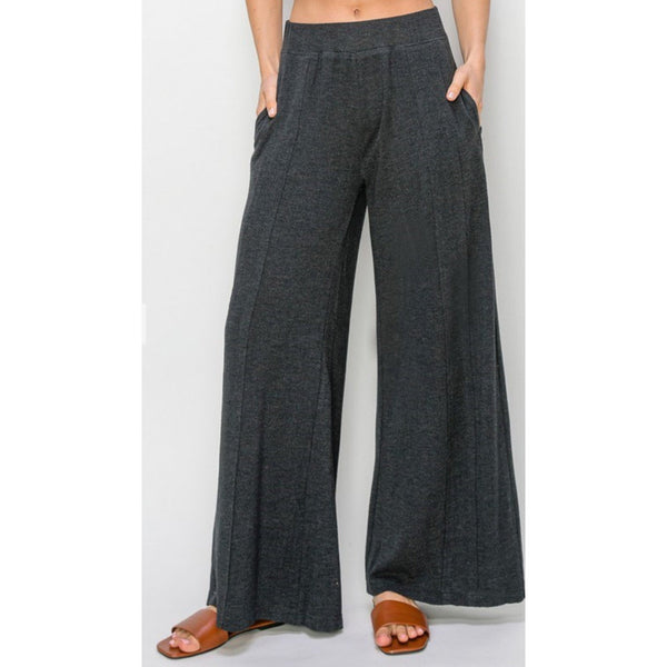 CHARCOAL GREY LOUNGE PANTS-Body and Sol