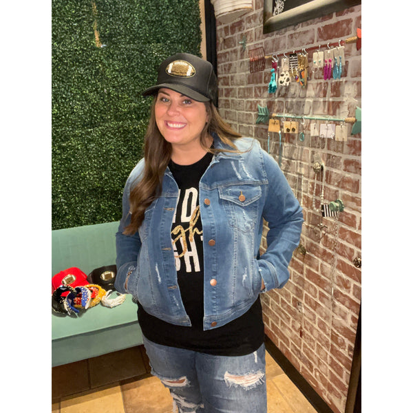 DOWN AT THE RANCH DENIM JACKET-Body and Sol
