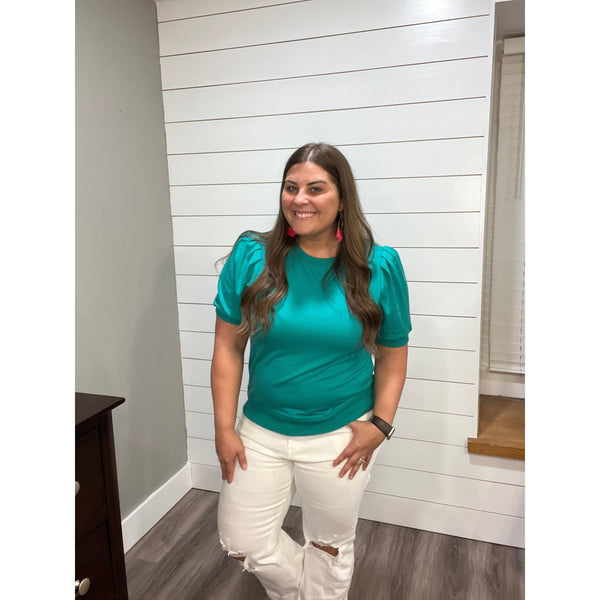 EMERALD SHORT SLEEVE SWEATSHIRT-Body and Sol