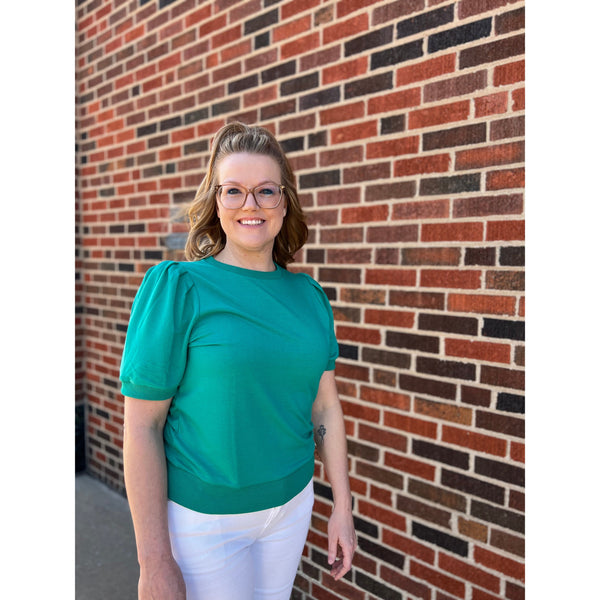 EMERALD SHORT SLEEVE SWEATSHIRT-Body and Sol