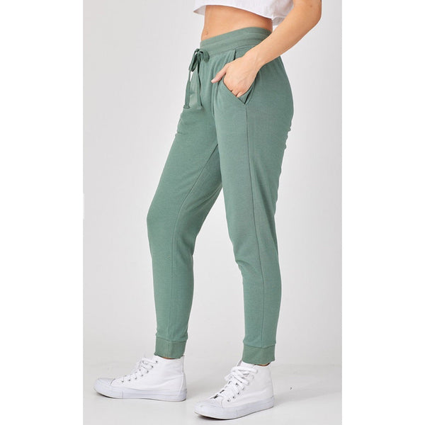 FLEECE JOGGER SWEATPANTS- OLIVE-Body and Sol