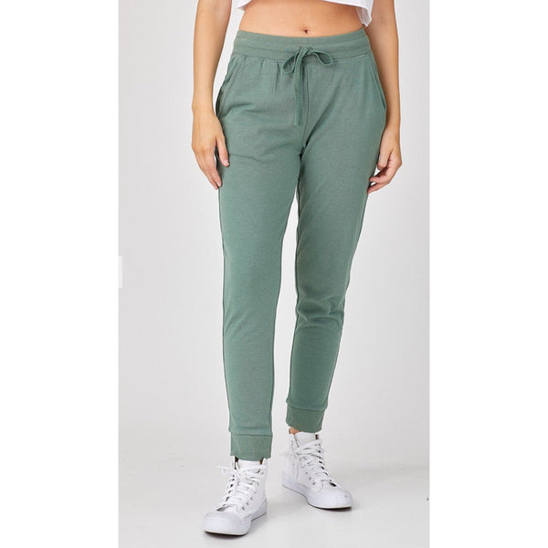 FLEECE JOGGER SWEATPANTS- OLIVE-Body and Sol