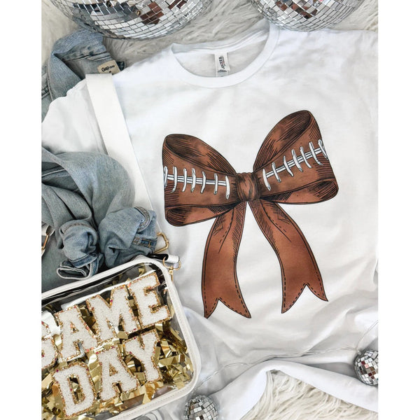 FOOTBALL BOW TEE-Body and Sol