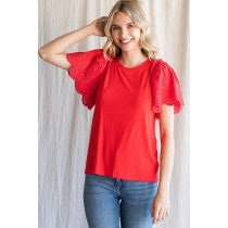 HAYLEY TOP IN RED-Body and Sol