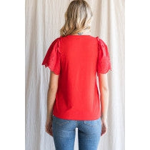 HAYLEY TOP IN RED-Body and Sol