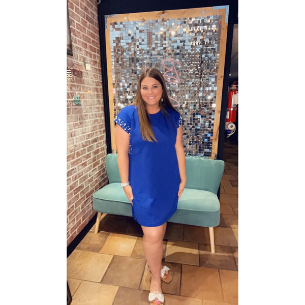 JENNIE DRESS IN ROYAL BLUE-Body and Sol