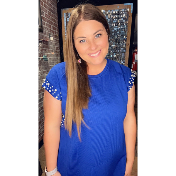 JENNIE DRESS IN ROYAL BLUE-Body and Sol