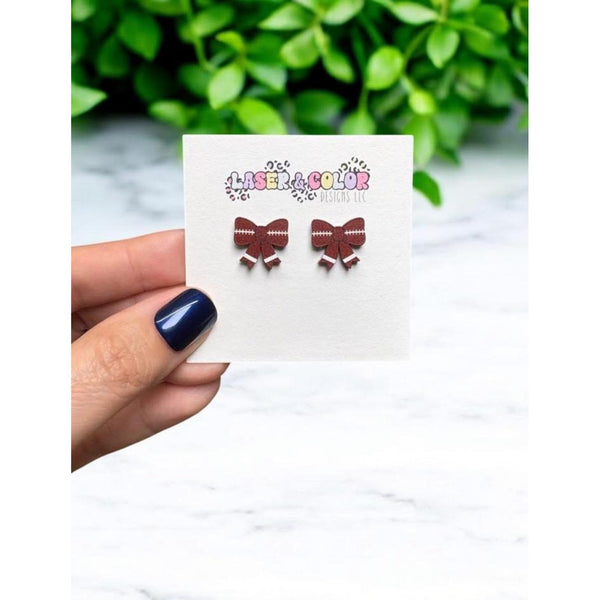 SPORTS BOW STUD EARRINGS-Body and Sol