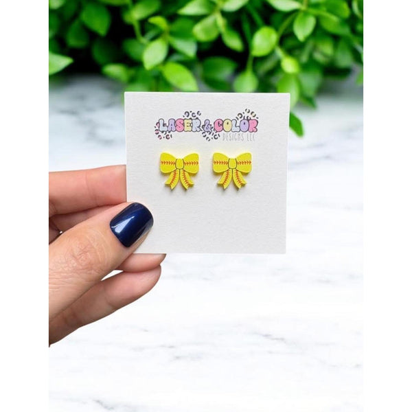 SPORTS BOW STUD EARRINGS-Body and Sol