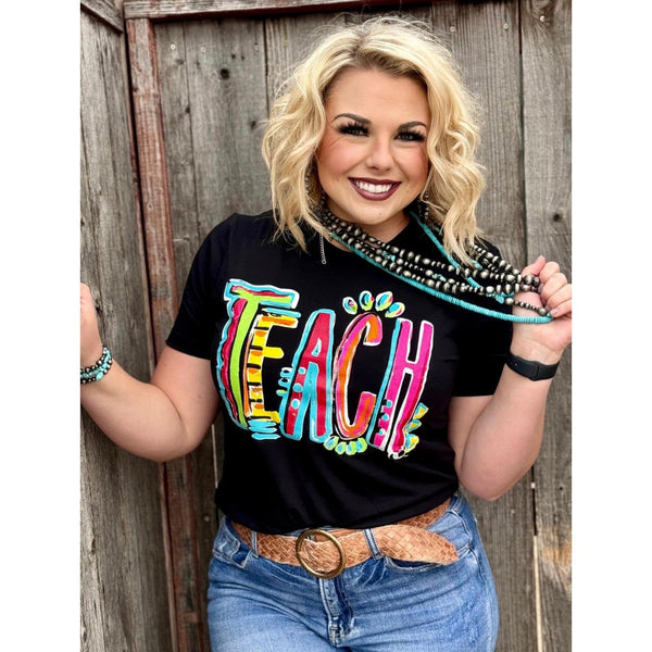 TEACH GRAPHIC TEE-Body and Sol