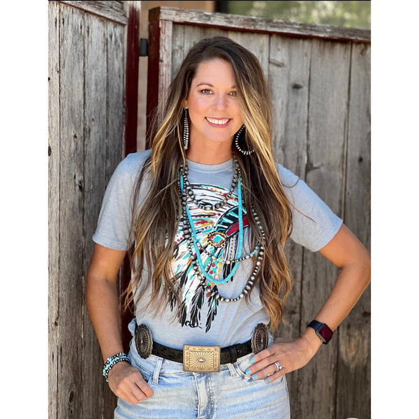 WATERCOLOR HEADRESS TEE-Body and Sol