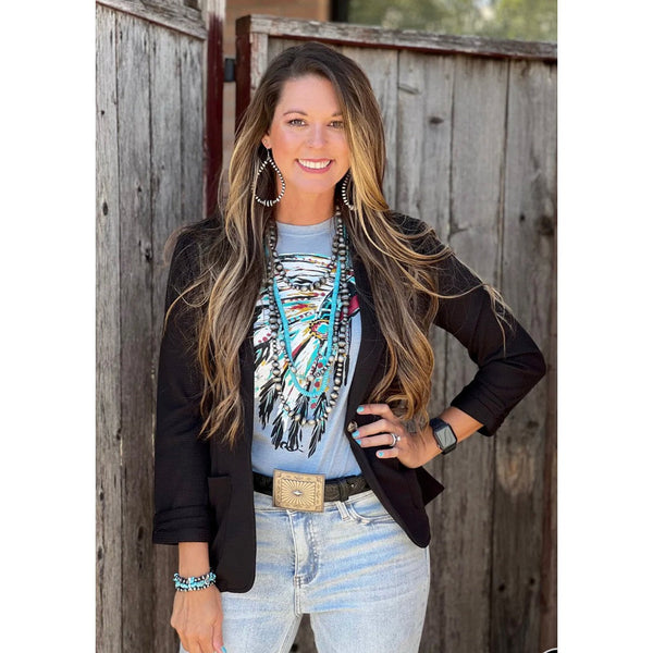 WATERCOLOR HEADRESS TEE-Body and Sol