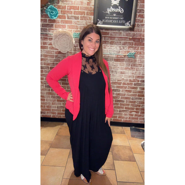 WILLOW WOVEN OVERALLS IN BLACK-Body and Sol