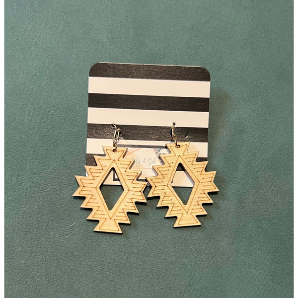 WOOD EARRINGS-Body and Sol
