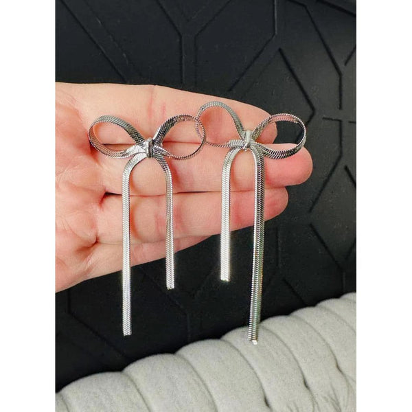 YOU'RE LIKE REALLY PRETTY BOW EARRINGS-Body and Sol