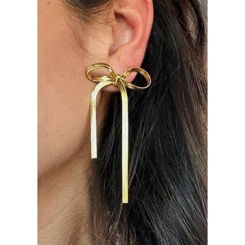 YOU'RE LIKE REALLY PRETTY BOW EARRINGS-Body and Sol
