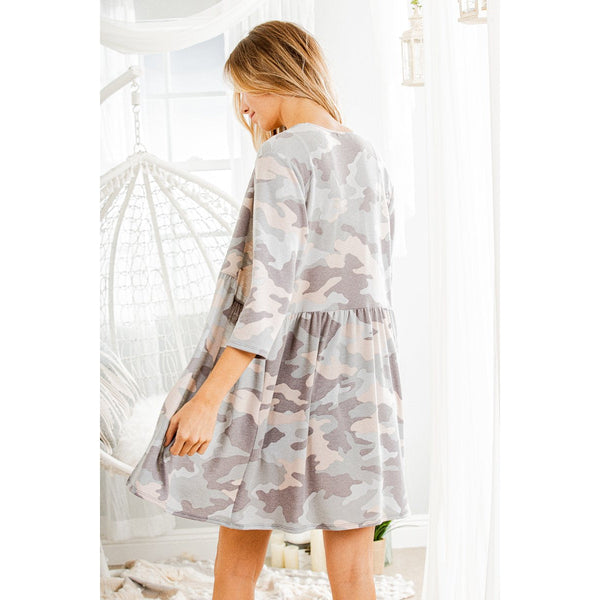 CAMILLE CAMO CARDIGAN-Body and Sol