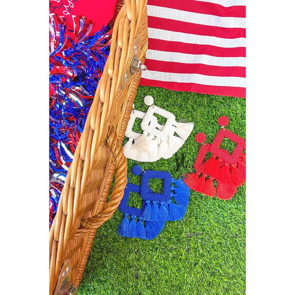 ELLIE FRINGE EARRINGS-Body and Sol