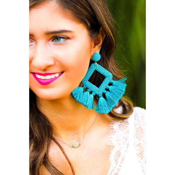 ELLIE FRINGE EARRINGS-Body and Sol