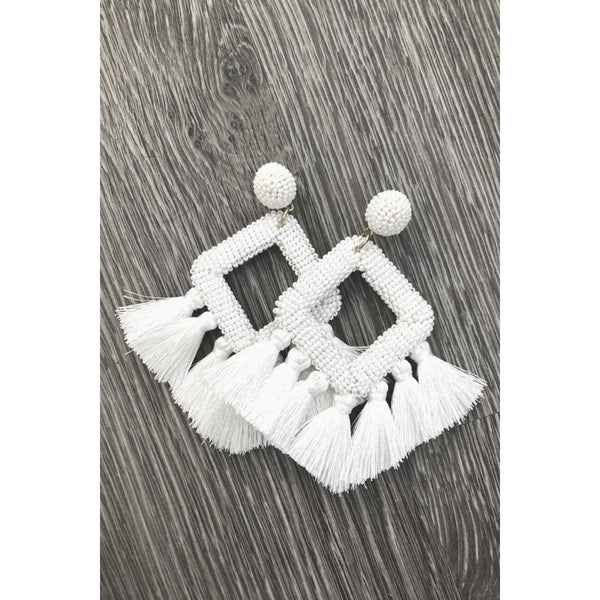 ELLIE FRINGE EARRINGS-Body and Sol