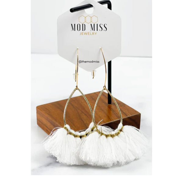 FAN TASSEL EARRINGS-Body and Sol