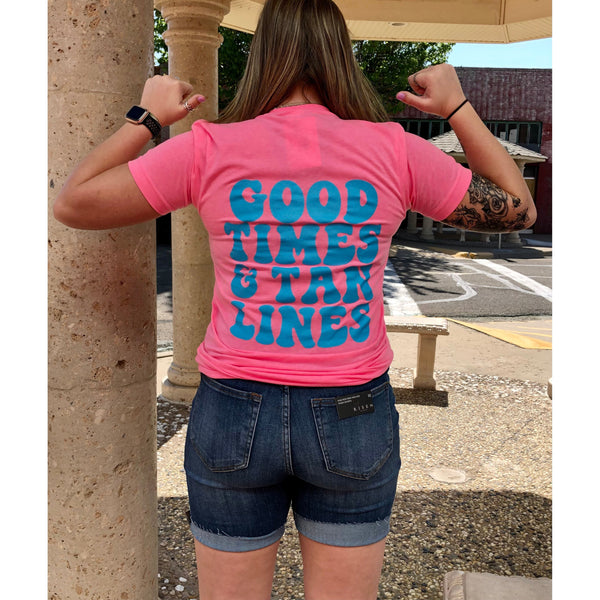 GOOD TIMES & TAN LINES TEE-Body and Sol