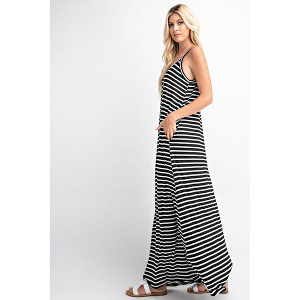 LAUREN DRESS - BLACK/WHITE-Body and Sol