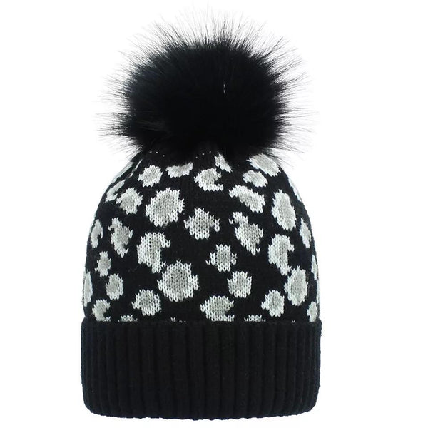 LEOPARD POM HAT-Body and Sol
