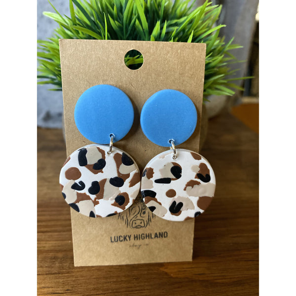 LUCKY HIGHLAND 2 TIERED LARGE EARRINGS-Body and Sol