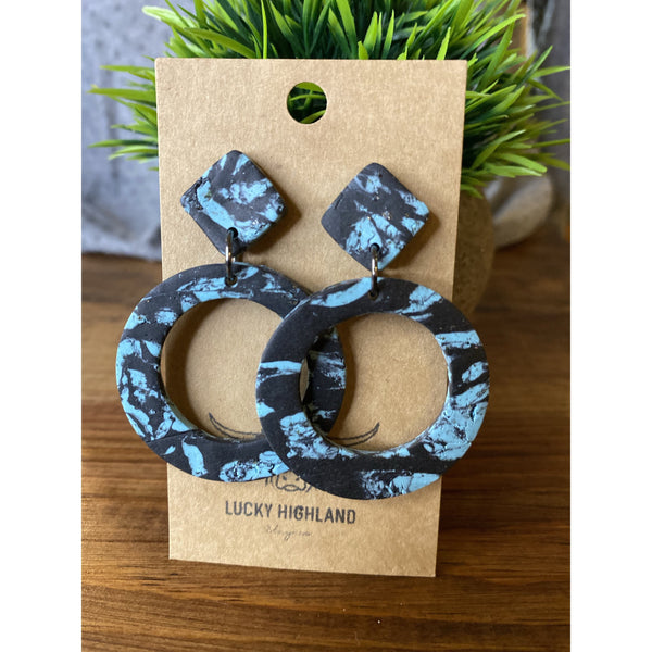 LUCKY HIGHLAND 2 TIERED LARGE EARRINGS-Body and Sol