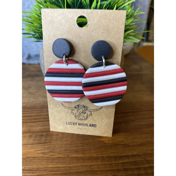 LUCKY HIGHLAND 2 TIERED LARGE EARRINGS-Body and Sol