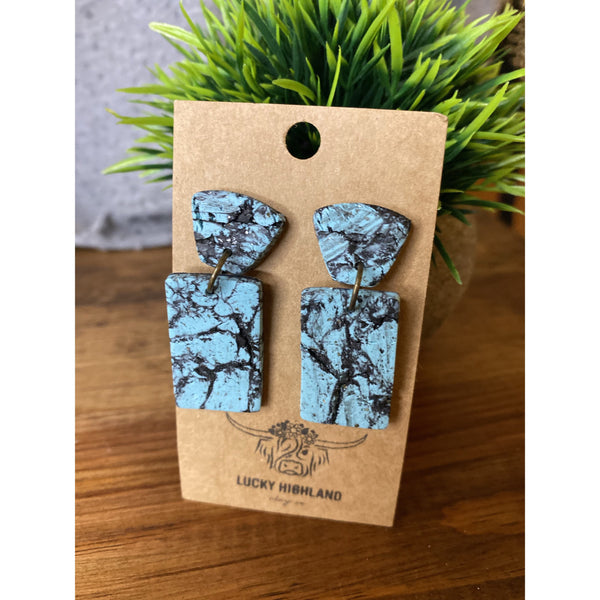 LUCKY HIGHLAND 2 TIERED LARGE EARRINGS-Body and Sol