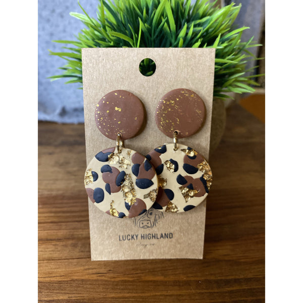 LUCKY HIGHLAND 2 TIERED LARGE EARRINGS-Body and Sol