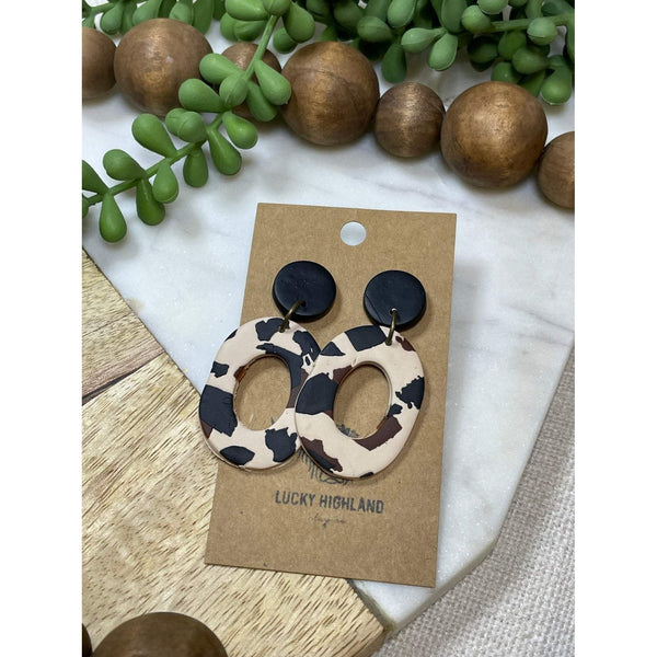 LUCKY HIGHLAND 2 TIERED LARGE EARRINGS-Body and Sol