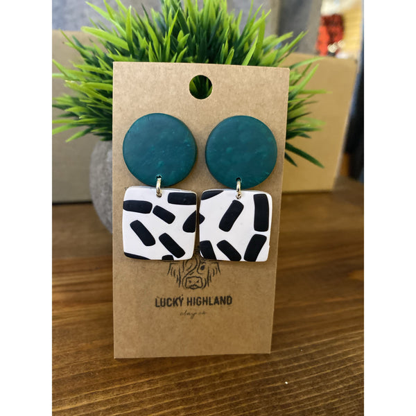 LUCKY HIGHLAND 2 TIERED SMALL EARRINGS-Body and Sol