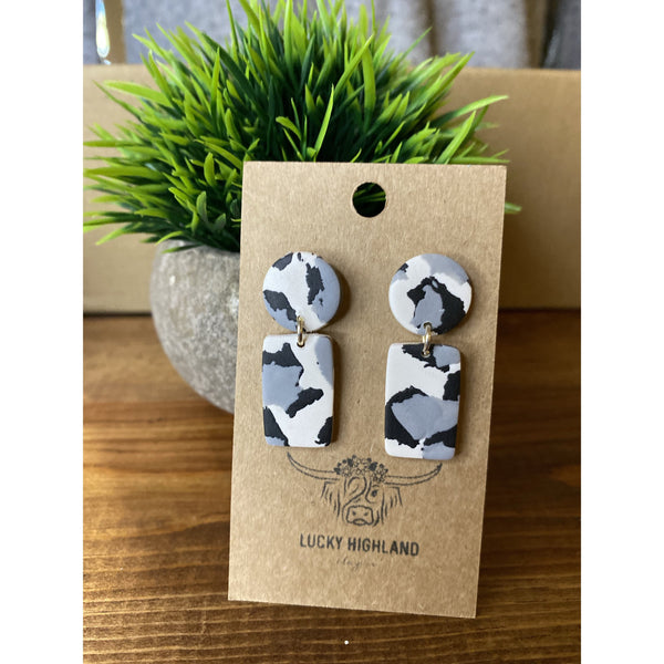 LUCKY HIGHLAND 2 TIERED SMALL EARRINGS-Body and Sol