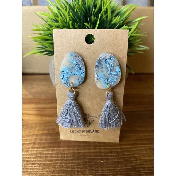 LUCKY HIGHLAND 2 TIERED SMALL EARRINGS-Body and Sol