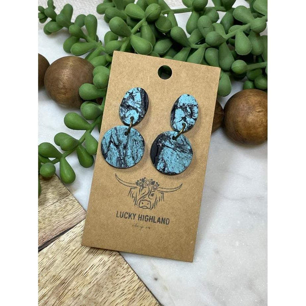 LUCKY HIGHLAND 2 TIERED SMALL EARRINGS-Body and Sol