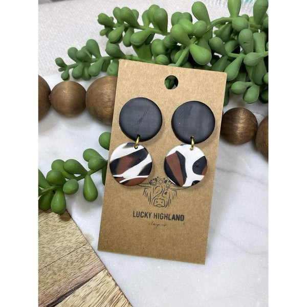 LUCKY HIGHLAND 2 TIERED SMALL EARRINGS-Body and Sol