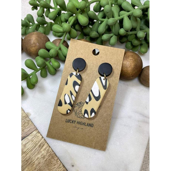 LUCKY HIGHLAND 2 TIERED SMALL EARRINGS-Body and Sol