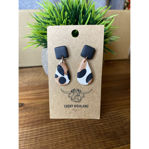 LUCKY HIGHLAND 2 TIERED SMALL EARRINGS-Body and Sol