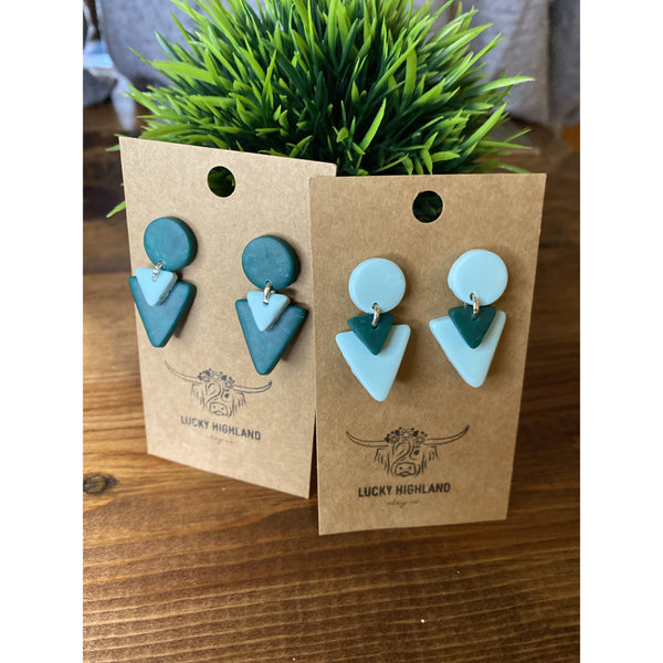 LUCKY HIGHLAND 2 TIERED SMALL EARRINGS-Body and Sol