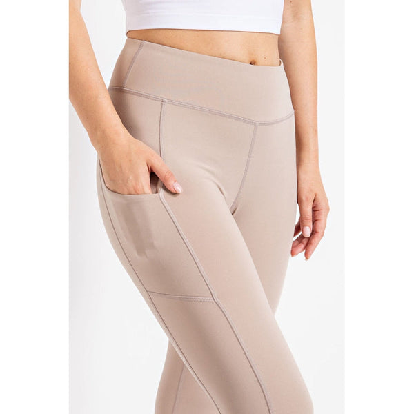 NOTHING BETTER LEGGINGS WITH POCKETS-BIEGE-Body and Sol