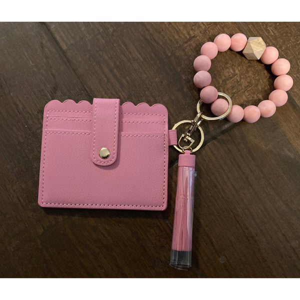 SILICONE KEYCHAIN WITH CARD HOLDER-Body and Sol