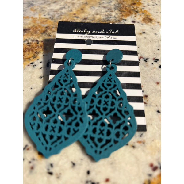 WOOD EARRINGS-Body and Sol