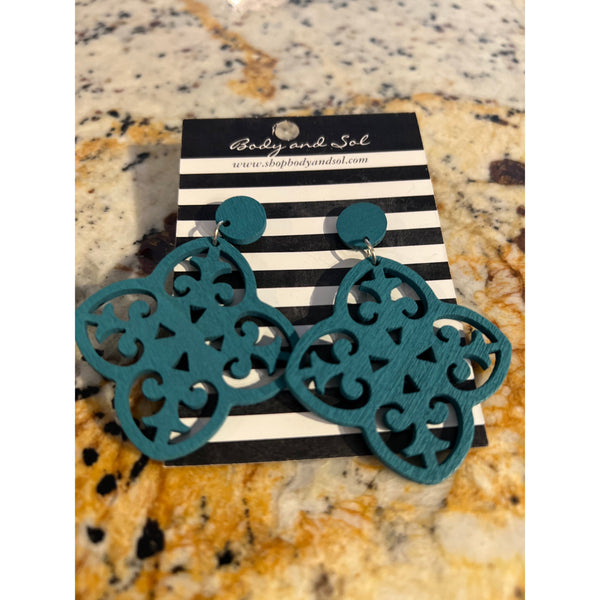 WOOD EARRINGS-Body and Sol