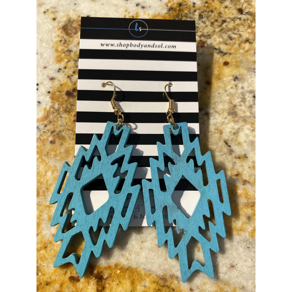 WOOD EARRINGS-Body and Sol