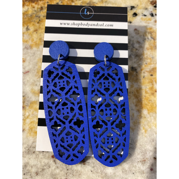 WOOD EARRINGS-Body and Sol